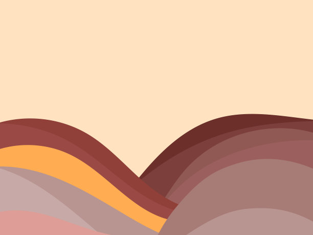 沙漠波浪景观与沙丘在一个极简主义图片下载