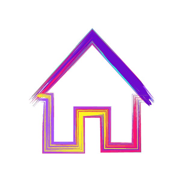 创意字体海报。字母与抽象丙烯颜料笔触在彩色的背景。矢量插图。图片下载