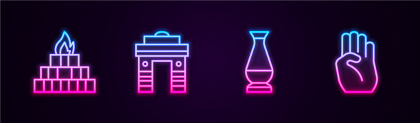 设线雅格纳印度门在德里印度花瓶图片下载