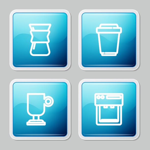 定线倒咖啡机咖啡杯带走图片下载