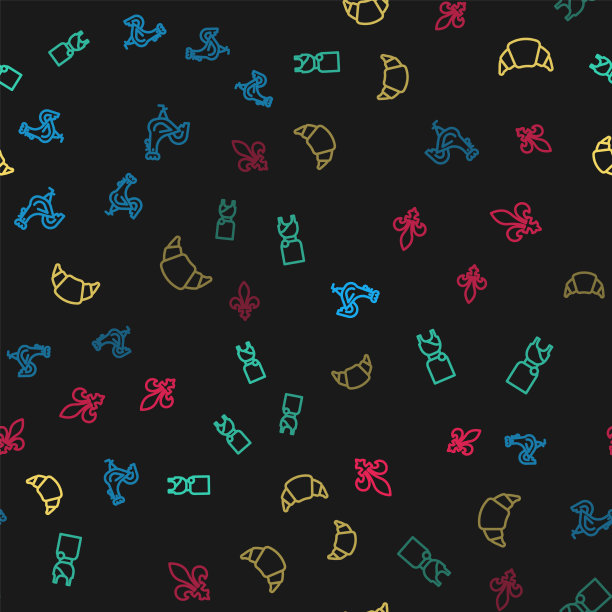 套线法国公鸡女人穿羊角面包图片下载