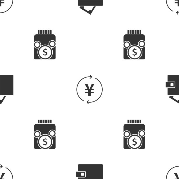 设置钱包与货币硬币日元和玻璃罐硬币图片下载