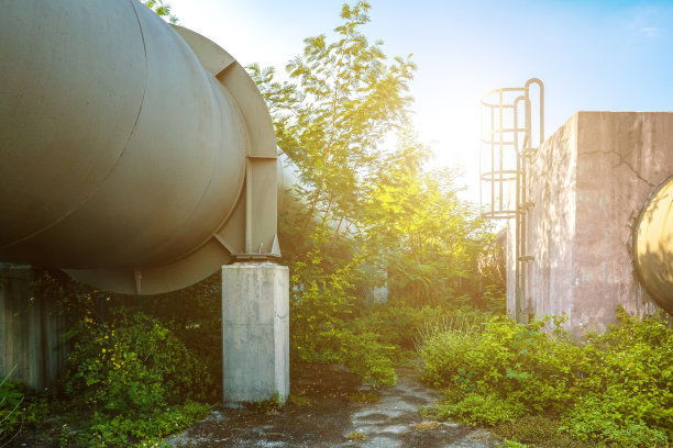 水处理厂的水管图片下载