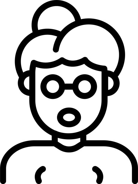 祖母图标轮廓样式图片下载