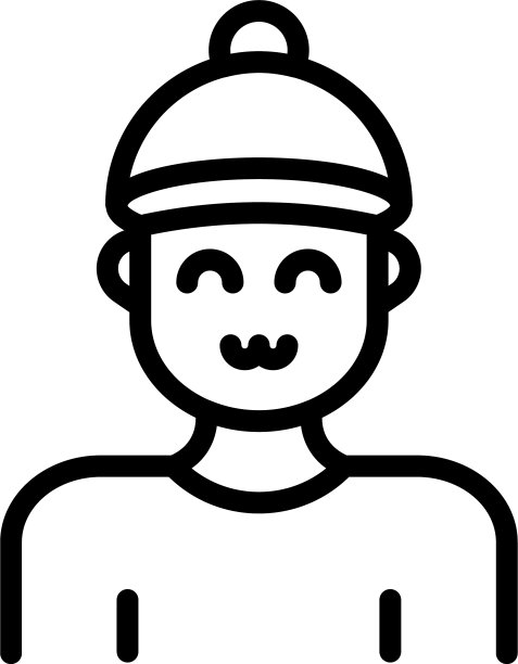 侄子图标轮廓风格图片下载