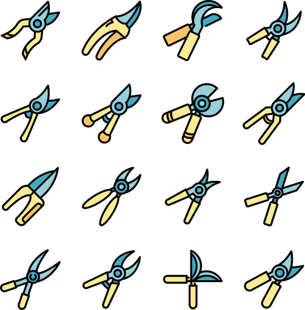 剪枝夹图标设置平图片下载