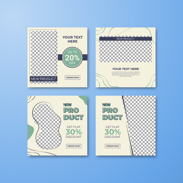 时尚可编辑的社交媒体横幅图片下载