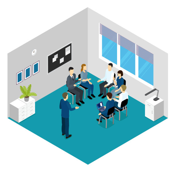 人员培训等距概念图片下载