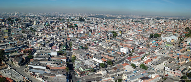 奥萨斯科市鸟瞰图，在São保罗州，巴西。图片下载