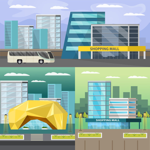 商场正交构图集图片下载