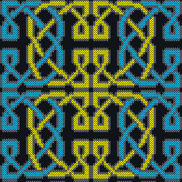 无缝华丽的针织图案图片下载