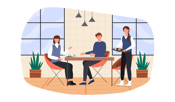 让孩子们在食堂聊天和吃饭图片下载