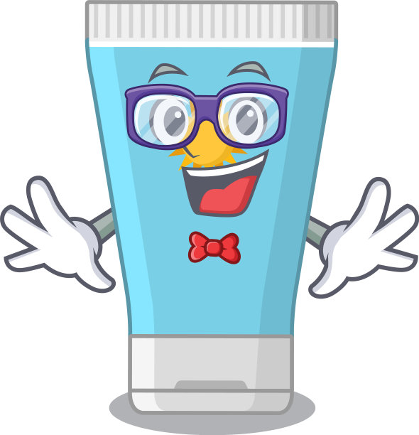 一个涂防晒霜的卡通怪胎图片下载