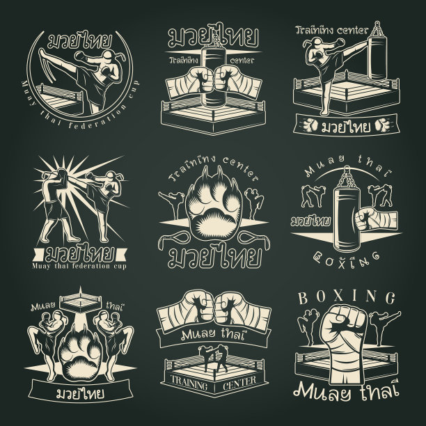 深色泰拳标志图片下载