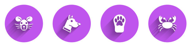 设置老鼠头狗爪印和螃蟹图标图片下载