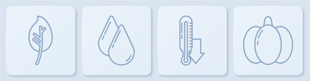 设置叶线或叶气象温度计图片下载