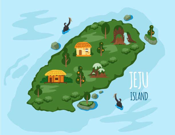 欢迎来到韩国传统济州岛图片下载