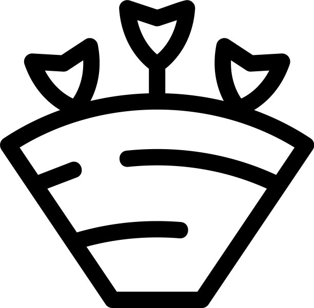 花束图标或标志孤立标志符号图片下载