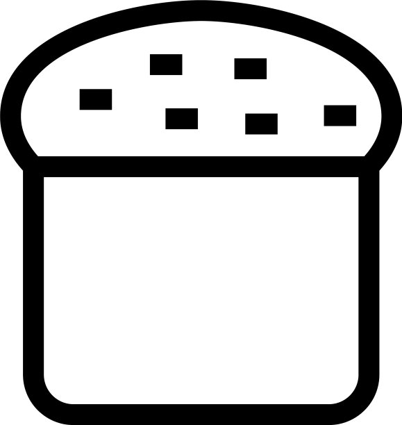 面包图标或Logo独立标志图片下载