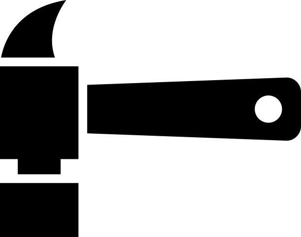 砖锤图标或标志孤立符号符号图片下载