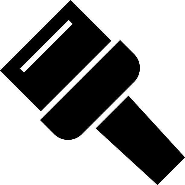 孤立的画笔图标或logo标志符号图片下载