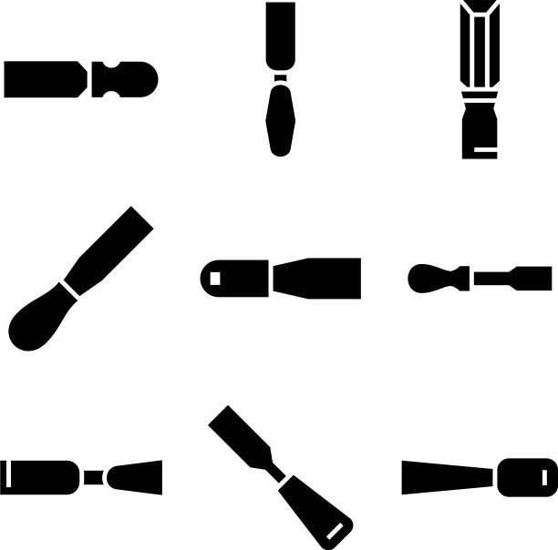 雕刻的图标或标志孤立的标志符号图片下载