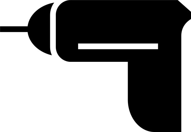 钻机图标或标志孤立标志符号图片下载