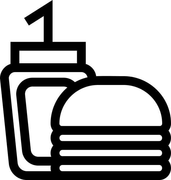 食物图标或标志图片下载