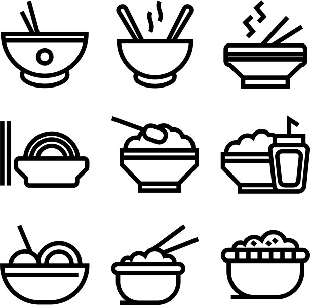 食物图标或标志图片下载