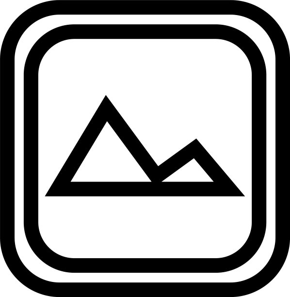 画廊图标或标志孤立的标志符号图片下载