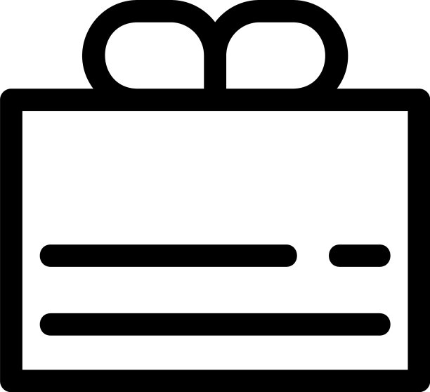 礼品盒图标或Logo独立符号图片下载