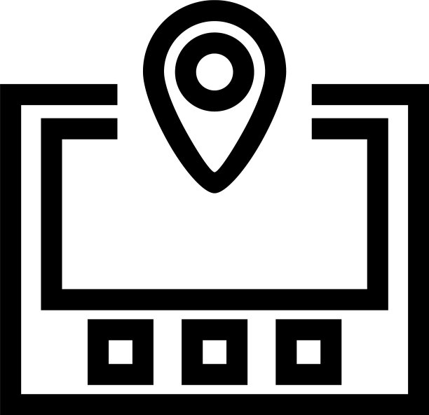 GPS图标或标志孤立标志符号图片下载