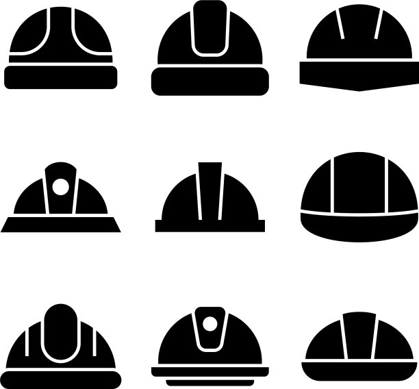 安全帽图标或标志孤立标志符号图片下载