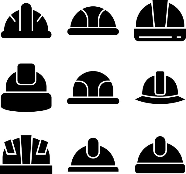 安全帽图标或标志孤立标志符号图片下载