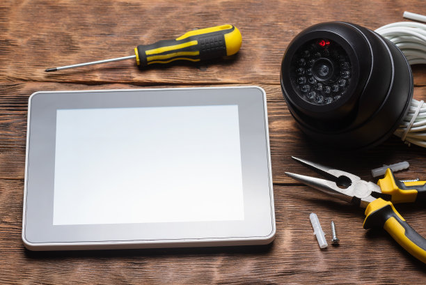 安全摄像头。图片下载