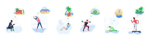 运动健身女性健身训练套装图片下载