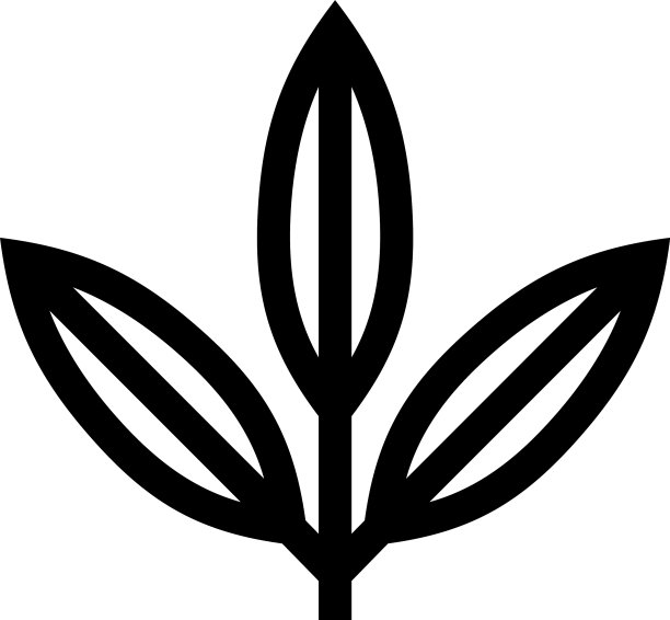 树叶图标或Logo独立标志符号图片下载