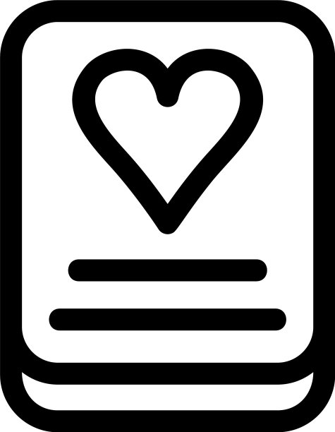 爱情日记图标或标志孤立标志符号图片下载