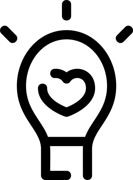 爱的想法图标或标志孤立的标志符号图片下载