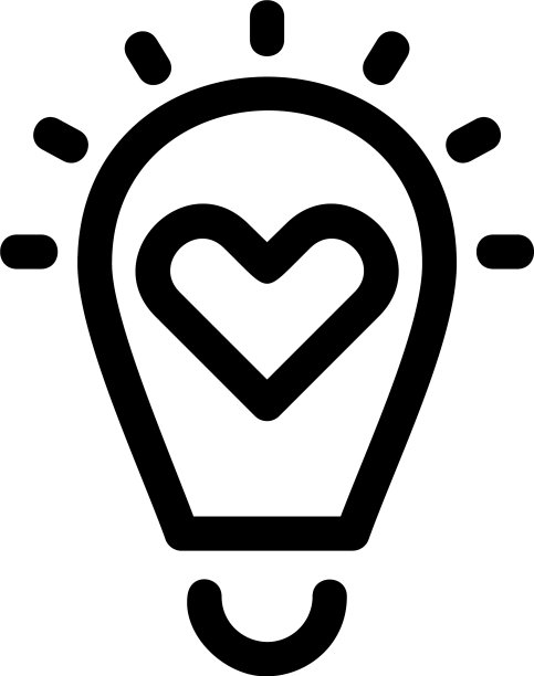 爱的想法图标或标志孤立的标志符号图片下载