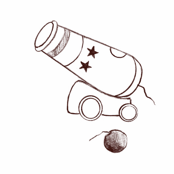 旧复古的大炮图片下载