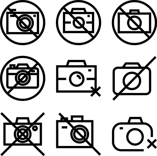 没有相机图标或标志孤立的标志符号图片下载