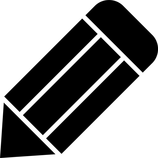 铅笔图标或标志孤立的标志符号图片下载