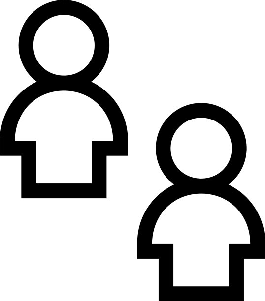 人物图标或标志，独立符号图片下载