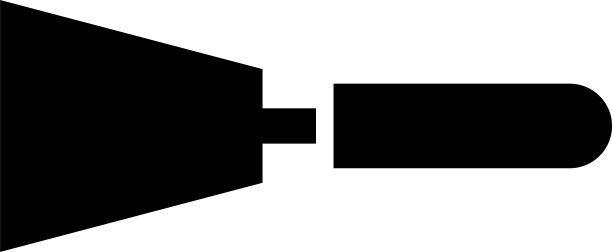 油灰刀图标或标志孤立标志符号图片下载
