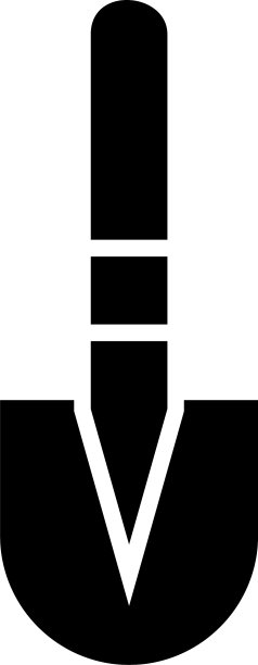 铁铲图标或标志孤立标志符号图片下载