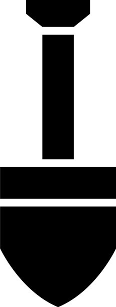 铁铲图标或标志孤立标志符号图片下载