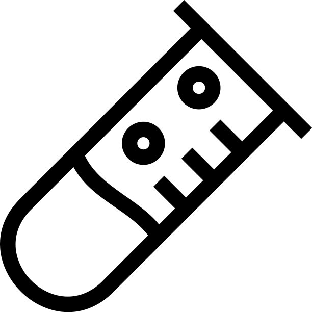 试管图标或标志隔离符号图片下载