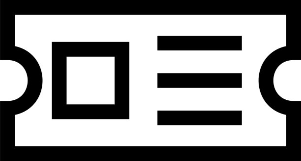 票务图标或Logo独立标志符号图片下载