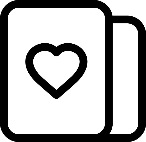 情人卡图标或标志孤立的标志符号图片下载